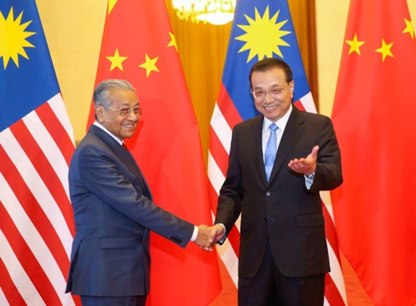 Malaysian prime minister mahathir visited China
