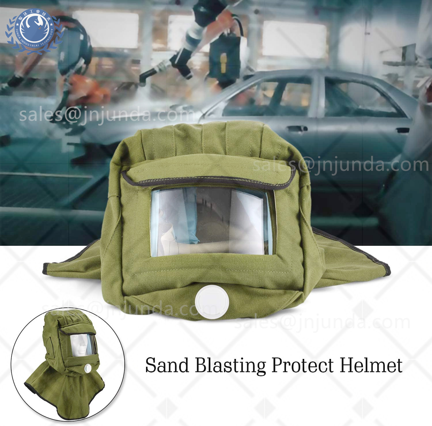 Junda H-2 sandblasting protection helmet