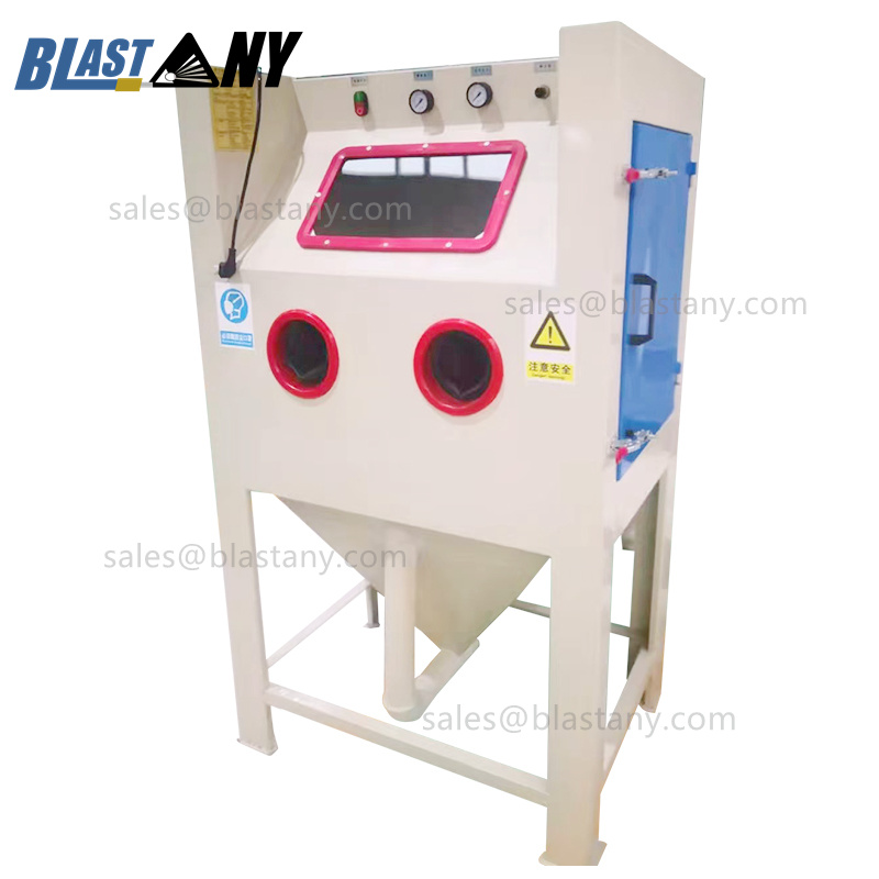 Junda manual sand blasting machine how to suction sand operation